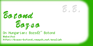 botond bozso business card